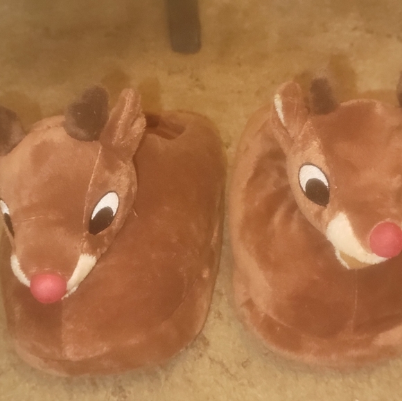 Rudolph slippers adult - Picture 1 of 3